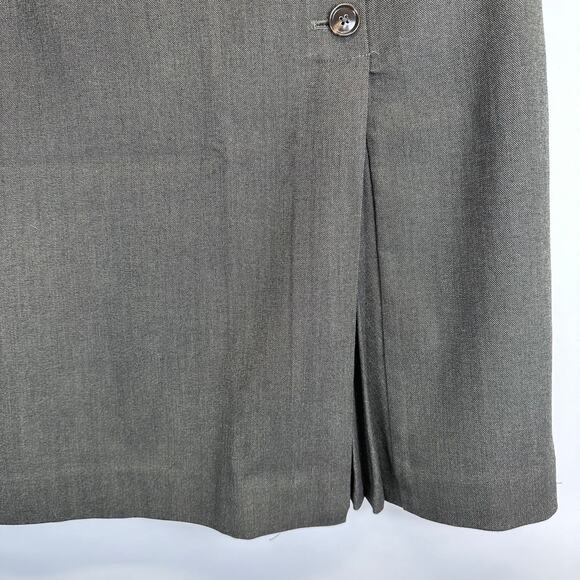 Banana Republic Hunter Green Pleated Button Pencil Skirt Womens Size 10 Office - Picture 12 of 15